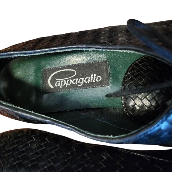 Pappagallo Womens Leather Woven Lace Up Flat Made in Brazil, Size 10 Narrow - Picture 7 of 9